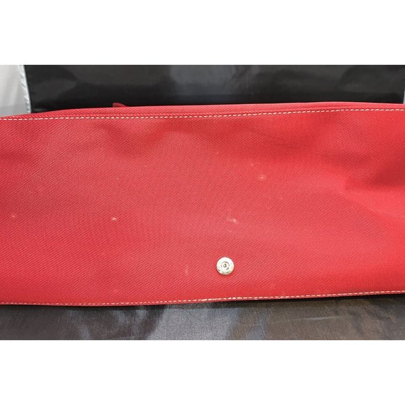 Maxx New York Large Woven Tote Shopper Red & Black Handbag and Cosmetic Bag - Picture 8 of 8